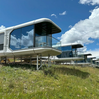 Maison modulaire préfabriquée en acier luxueuse à 3 chambres, capsule spatiale, maisons préfabriquées, mini-maison avec cuisine et salle de bain