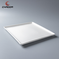 Offre Spéciale – Assiette de Luxe en Céramique Blanche Pure de 9,75 Pouces pour Service de Table, Style Chinois, Design Moderne, Idéale pour Mariages (Vente en Gros)