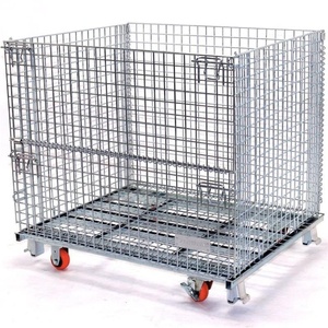 Mạ kẽm hậu cần hàng hóa công nghiệp lưu trữ ráp dây giỏ lồng lưu trữ lồng - Product Image 1