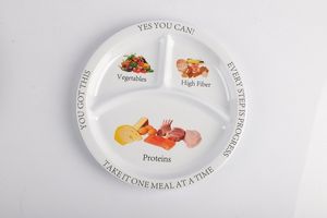 Kompartemen dibagi piring melamin untuk anak-anak piring plastik anak-anak untuk makan dengan pembagi mesin cuci piring aman bebas BPA - Product Image 4