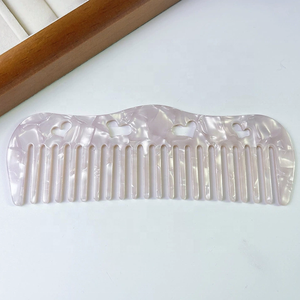 Peine para el Cabello de Diseño Personalizado de Alta Calidad, con Forma de Corazón Hueco, de Acetato de Celulosa, con Logotipo Personalizado - Product Image 6