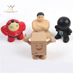 Balle anti-stress personnalisée, figurine anti-stress amusante, jouet anti-stress de dessin animé, personnage promotionnel en PU unisexe à prix abordable - Product Image 4