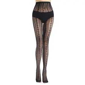 Kousen Vrouwen Jacquard Hart Mesh Hot Diamond Kousen Naadloze Leggings Nylon Zijde Panty W21921