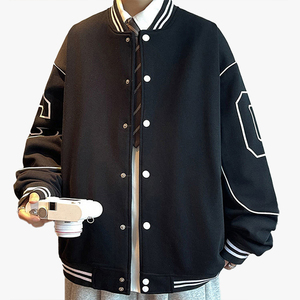 Teen New Style Student Baseball Jacket Coat Men Autumn Winter <b>Cardigan</b> Fleece Thickened Jacket Sport Top Coat - Product Image 4