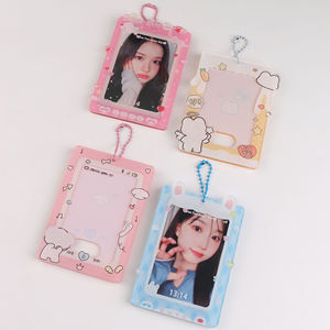 Porta Badge in Acrilico Personalizzato con Design a Scelta, Porta Fotocard Trasparente con Stampa <span class=keywords><strong>Anime</strong></span> Cartoon e Portachiavi - Product Image 5