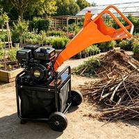 Broyeur de déchets de jardin sur roues, moteur essence 4 temps 7 CV