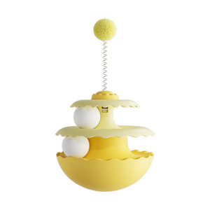 <b>Cat</b> <b>Toy</b> Double Ball Spinner Automatic Boredom Buster For <b>Cats</b> Plastic <b>Interactive</b> Plaything - Product Image 5