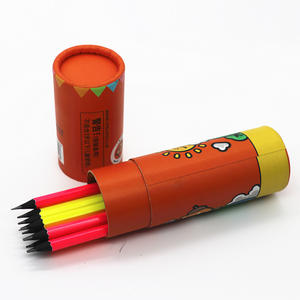 HB карандаш неоновая живопись с черным кругом окунания бумажной трубки упаковки - Product Image 4