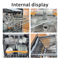 Lavavajillas Profesional Independiente de 14 Configuraciones, Lavavajillas de Acero Inoxidable