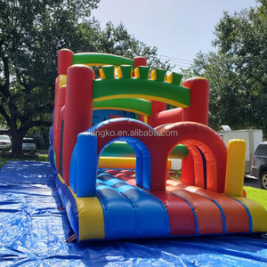 Gran oferta, tobogán de castillo inflable, Combo personalizado, tobogán de castillo hinchable, carrera de obstáculos inflable a la venta - Product Image 1