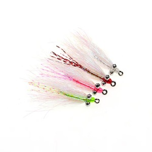 Doublage nymphes mouches crochet barbelé pêche à la <span class=keywords><strong>truite</strong></span> leurre à la mouche appât mouche leurres de pêche lumineux - Product Image 1