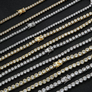 Bc249 3 मिमी 4 मिमी 5 मिमी पुरुषों और महिला टेनिस चेन हार फैशन गहने - Product Image 5