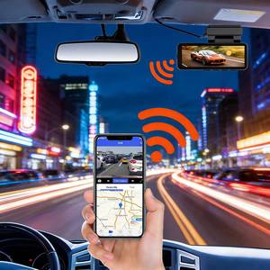 Dash Cam 4K Dual Lens Loop Recording WiFi MicroSD 3.2inch Screen GPS Car Black Box DVR APP Playback Custom Logo - Product Image 2