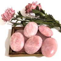 Atacado rosa cristal de palmeira natural bola de quartzo rosa esfera para cura rosa
