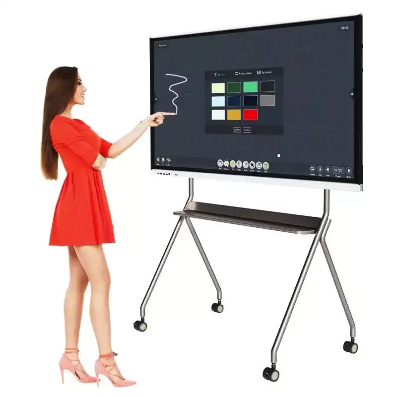 55"65"75"86"98" LG portable smart board interactive whiteboard 2d 3d shape games interactive boards for schools classroom google