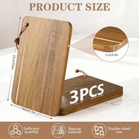 Planche à découper et plateau multifonctionnels en bois d'acacia et mangue, design moderne et durable, rangement à un niveau pour salon