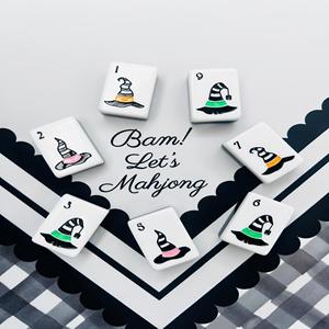 Tuiles de Mahjong Américaines Thème Halloween Hocus Pocus, Luxe Gravées et Sculptées, Grandes, pour Soirées Jeux, Vente Directe Usine, Personnalisables, Expédition Rapide - Product Image 1