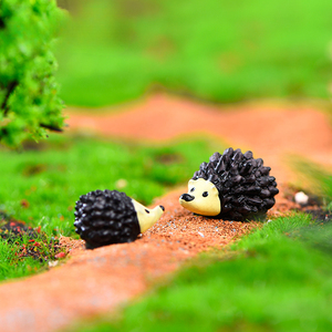 Figurine miniature en résine de hérisson, décoration de <span class=keywords><strong>jardin</strong></span> féerique, accessoires de bonsaï - Product Image 1