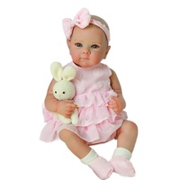 Muñeca de Vinilo de Simulación de 45 cm, Color Rosa, con Traje de Festival, Unisex, en Caja de Regalo