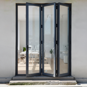 Portes pliantes gauche-droite avec une grande surface d'ouverture et une bonne luminosité, adaptées aux magasins, garages et portes <span class=keywords><strong>de</strong></span> sécurité - Product Image 3