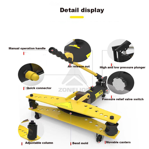 Nueva máquina dobladora de tubos de mano hidráulica Manual portátil pequeña dobladora de tubos de acero inoxidable con Motor confiable para automóviles - Product Image 6