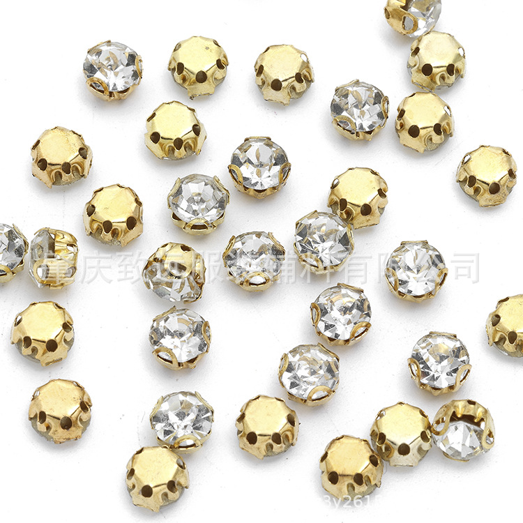 Diamant blanc griffe dorée