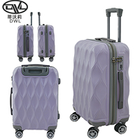 Nouvel arrivage de bagages de voyage ABS PC blancs 3 pièces sac à roulettes léger en aluminium valises bagages grossiste direct d'usine