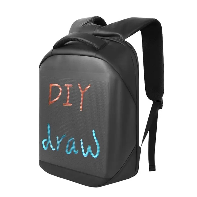 High Quality Custom Smart Human Dynamic Walking Advertising Led Backpack DIY Dynamic Led Screen Display Bag LED Backpack