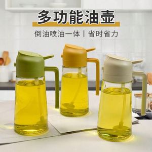 Nouvelle bouteille pulvérisatrice multifonctionnelle en verre de qualité alimentaire pour huile d'olive et vinaigre, distributeur d'huile 2-en-1 pour la cuisine - Product Image 5