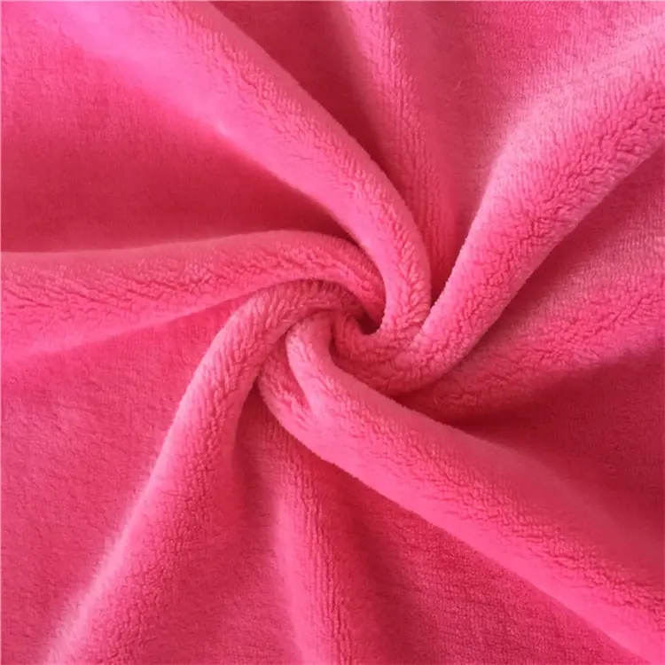 Pyjama couleur unie Double face en flanelle de corail, en velours, pour femmes et filles, tissu de couverture, usine en chine, collection hiver