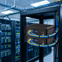 Komputer Industri Embedded Tanpa Kipas Intel I5 6200U 7200 8250U DDR4 Dual untuk Casing Paduan Aluminium