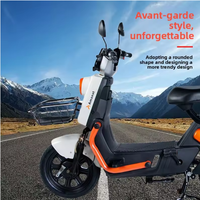 Vélo électrique adulte à cadre en acier au carbone économique avec frein à tambour, moteur brushless 500W, 3 vitesses, 48V, vitesse rapide 50 km/h, vélo électrique urbain rapide