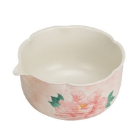 Bol à matcha en porcelaine, série Fleur de fraise, ensemble fouet à matcha, kit de préparation de matcha minimaliste et mignon, cadeau