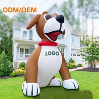 Snoopy gonflable géant personnalisé, personnage de dessin animé gonflable, mascotte gonflable de Noël pour la publicité en plein air