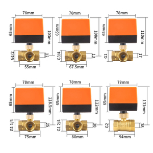 Vanne à boisseau sphérique électrique 3 voies 12V 24V 220V, vanne à boisseau sphérique électrique 3 voies en laiton avec actionneur motorisé - Product Image 5