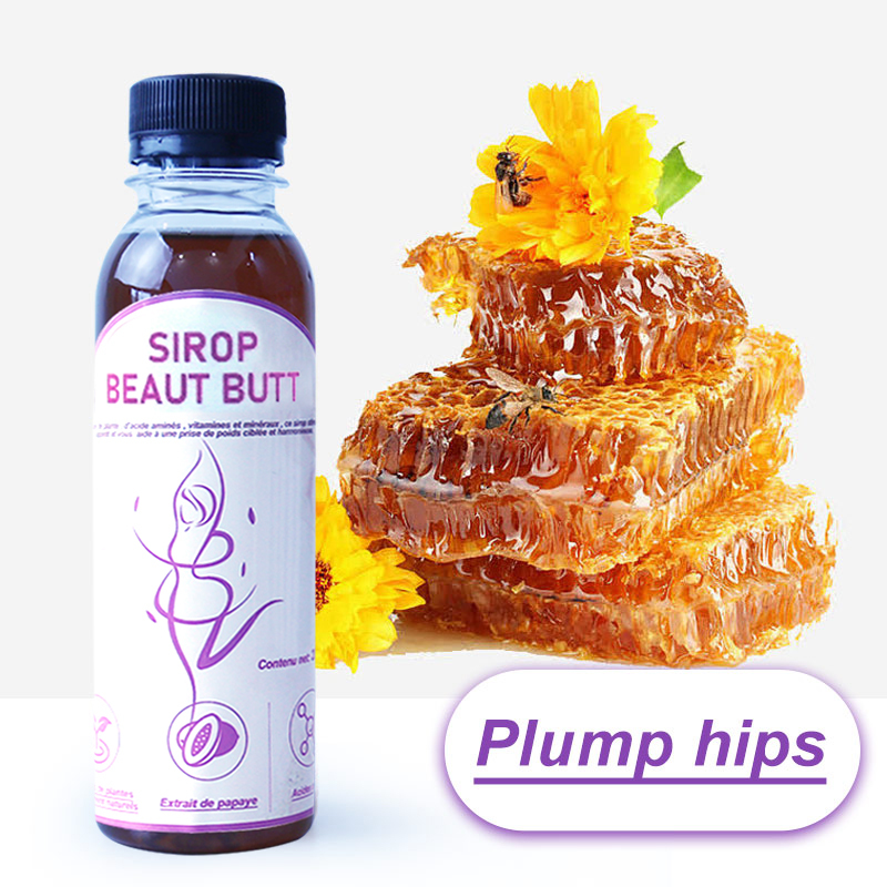 Sirop Prise De Masse Fesses & Hanches - 100% Naturel - Lot De 3 Bouteilles