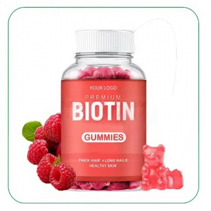 VitaSpring Saç Cilt ve Tırnaklar İçin Biotin Plus Jelibonlar Gıda Takviyeleri C Vitamini Biotin Jelibonu Biotin Kolajen Jelibonları - Product Image 1