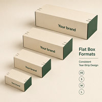Boîte cadeau écologique à bande détachable, emballage en carton ondulé personnalisé pour les commandes de cadeaux d'anniversaire, de mariage, de Noël et d'entreprise