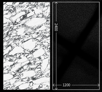 Dalles de marbre en porcelaine polie grand format 1200x2400mm, dalles de pierre frittée blanches et noires de luxe pour murs et sols intérieurs