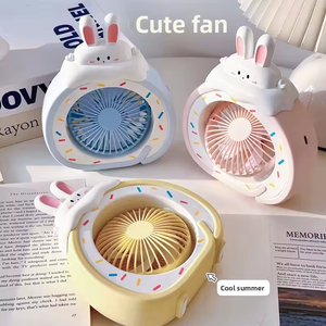 <span class=keywords><strong>Ventilateur</strong></span> à main au design de dessin animé pour les activités de plein air, <span class=keywords><strong>ventilateur</strong></span> à main électrique rechargeable USB en forme de crème glacée mignon - Product Image 4