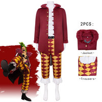 Disfraz de Cosplay de Luffy de One Piece, Kimono Rojo con Parches Azules, Conjunto de Ropa de Anime Unisex que Incluye Capa