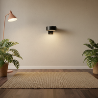 Lampes murales rechargeables modernes avec télécommande, 13 modes d'éclairage, lumière LED magnétique à intensité variable, DC24V, maison, bureau, minimaliste