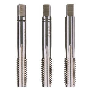 KRINO - 101101.7/8 Set Whitworth <b>thread</b> HSS-G hand <b>taps</b> (3 pcs.) - EAN 8014249070818 POWER TOOLS ACCESSORIES - Product Image 1