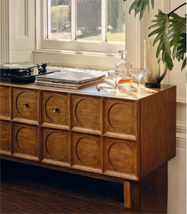 Mueble de Salón <span class=keywords><strong>Murad</strong></span>, Aparador de Almacenamiento, Roble Blanco Usado, Diseño Premium, Duradero, Estilo Vintage Francés Wabi-sabi - Product Image 1