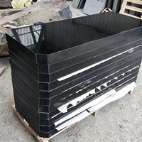 Vente en gros de carreaux de granit noir pur de Mongolie, Absolute Black, 60x60, pour sols intérieurs, escaliers et comptoirs de salle de bain