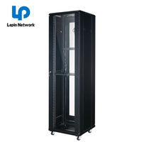Ningbo Lepin Chine Acheter Serveur Rack Fabricant 42U 19 pouces Porte en verre Réseau Cabinet Rack pour Smert Date Center Prix