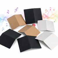 Carte d'invitation musicale de haute qualité pour fête d'anniversaire enregistrement vocal personnalisé carte d'invitation de mariage carte de voeux enregistrable