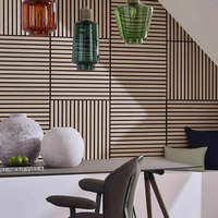 Panneaux muraux en bois à lattes Akupanel en chêne personnalisés KASARO, 600 x 600, panneaux de plafond, décoration murale, panneaux muraux acoustiques en MDF, akupanel