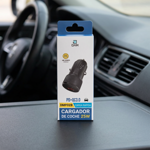 Adaptateur de chargeur de voiture 25W DMP028 PD+QC 3.0, conçu pour une connectivité automobile améliorée - Product Image 3