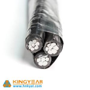 Duplex Triplex Quadruplex Overhead Conductor de aluminio XLPE Cable aéreo aislado Cable ABC Estándar: SANS 1418,1 - Product Image 1